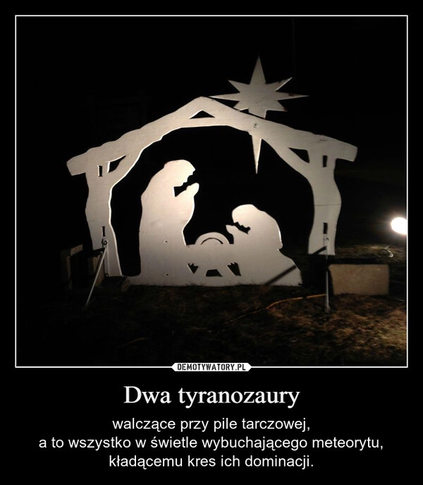 
    Dwa tyranozaury