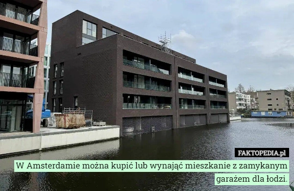 
    W Amsterdamie można kupić lub wynająć mieszkanie z zamykanym garażem dla