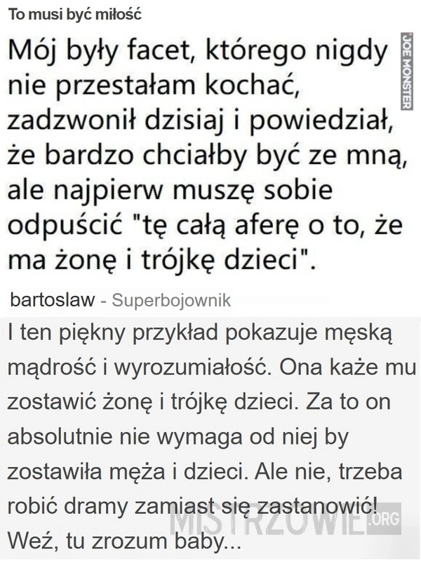 
    To musi być miłość