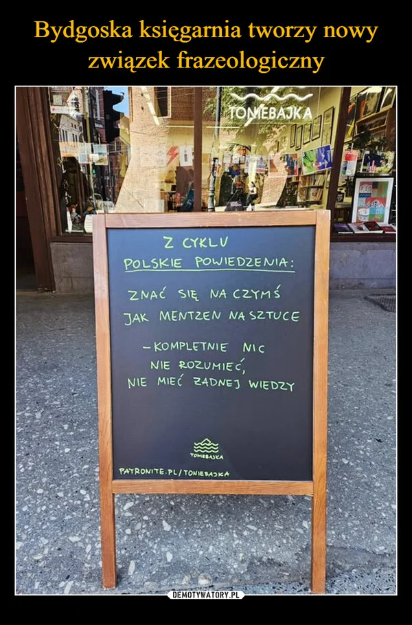 
    Bydgoska księgarnia tworzy nowy związek frazeologiczny