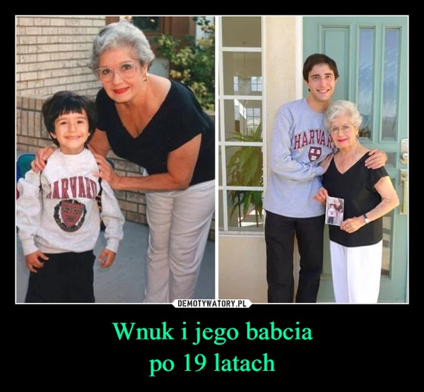 
    Wnuk i jego babcia po 19 latach