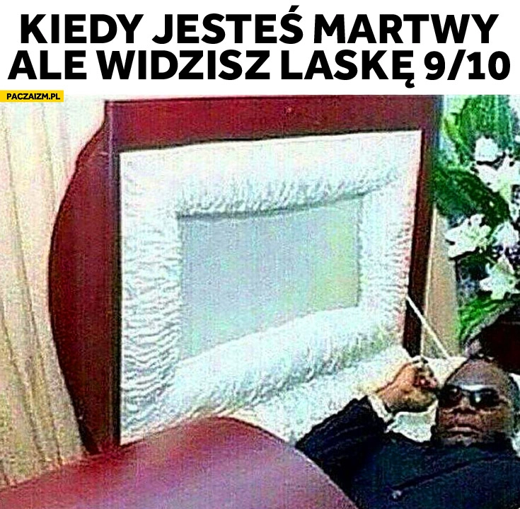 
    Kiedy jesteś martwy ale widzisz laskę 9 na 10