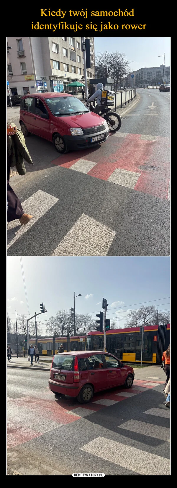 
    Kiedy twój samochód identyfikuje się jako rower