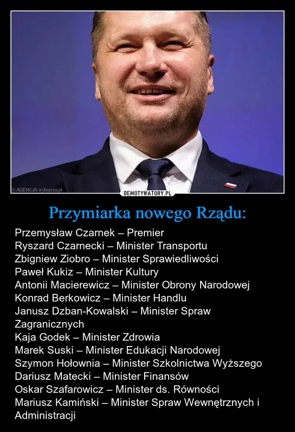 
    Przymiarka nowego Rządu: