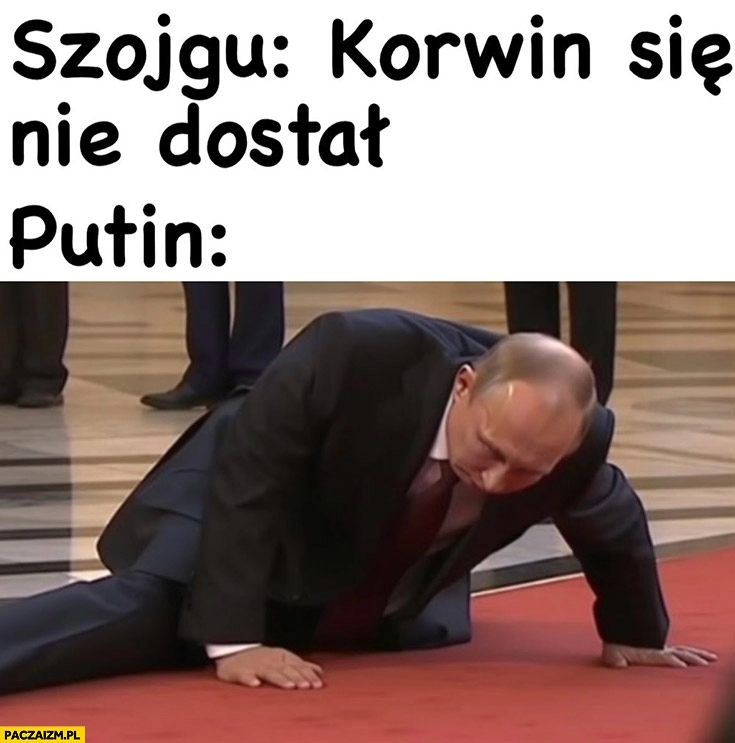 
    Szojgu: Korwin się nie dostał, Putin mdleje upada na podłogę