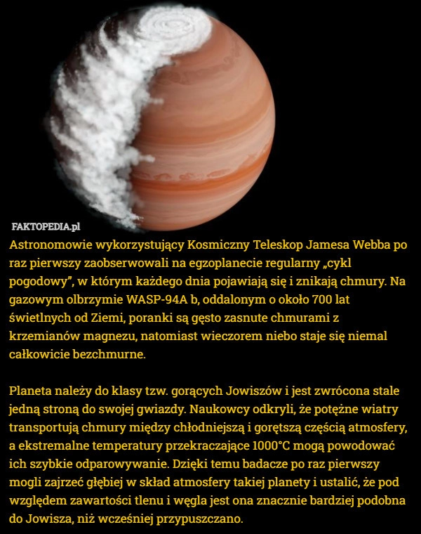 Astronomowie wykorzystujący Kosmiczny Teleskop Jamesa Webba po raz pierwszy