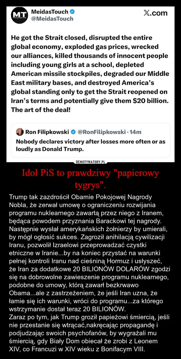 Idol PiS to prawdziwy 