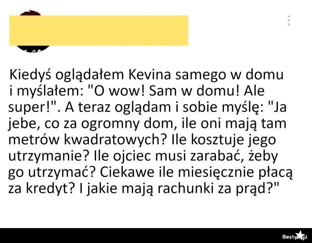 
    Kevin z perspektywy dorosłego 