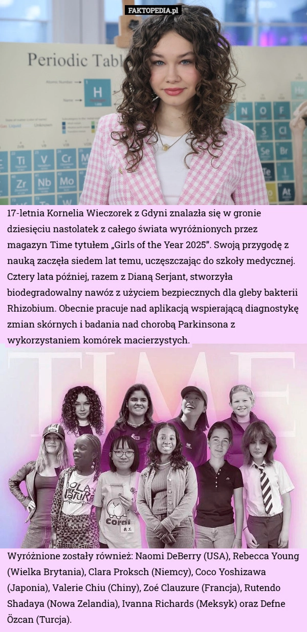 
    17-letnia Kornelia Wieczorek z Gdyni znalazła się w gronie dziesięciu nastolatek