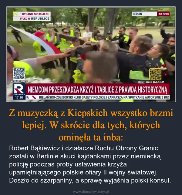 
    Z muzyczką z Kiepskich wszystko brzmi lepiej. W skrócie dla tych, których ominęła ta inba: