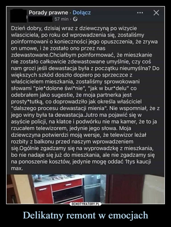 
    Delikatny remont w emocjach