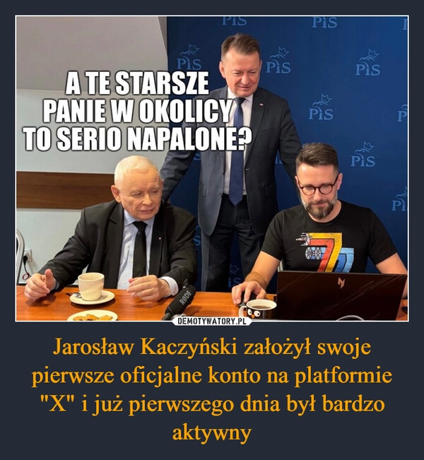 
    Jarosław Kaczyński założył swoje pierwsze oficjalne konto na platformie "X" i już pierwszego dnia był bardzo aktywny