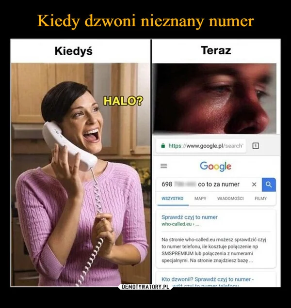 
    Kiedy dzwoni nieznany numer