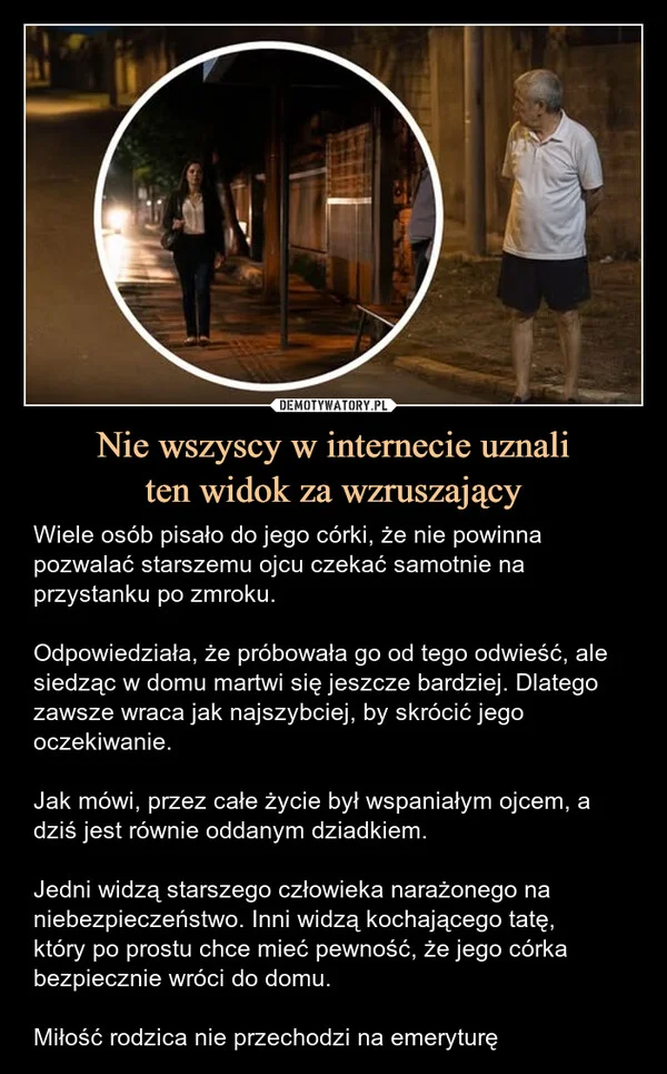
    Nie wszyscy w internecie uznali ten widok za wzruszający