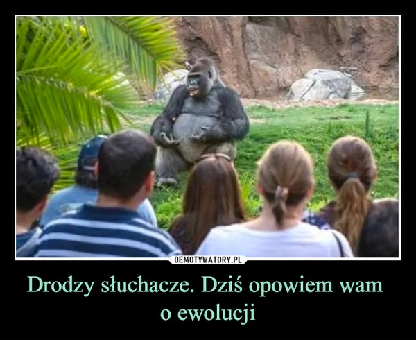 
    Drodzy słuchacze. Dziś opowiem wam o ewolucji