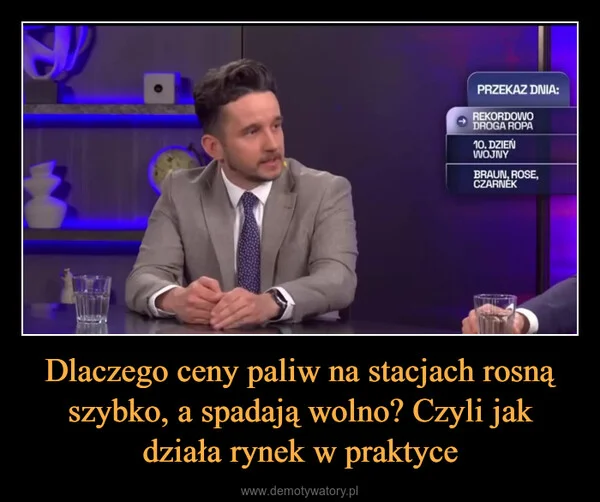 
    Dlaczego ceny paliw na stacjach rosną szybko, a spadają wolno? Czyli jak działa rynek w praktyce