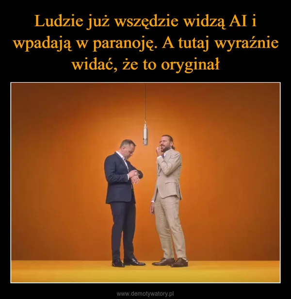 Ludzie już wszędzie widzą AI i wpadają w paranoję. A tutaj wyraźnie widać, że to oryginał
