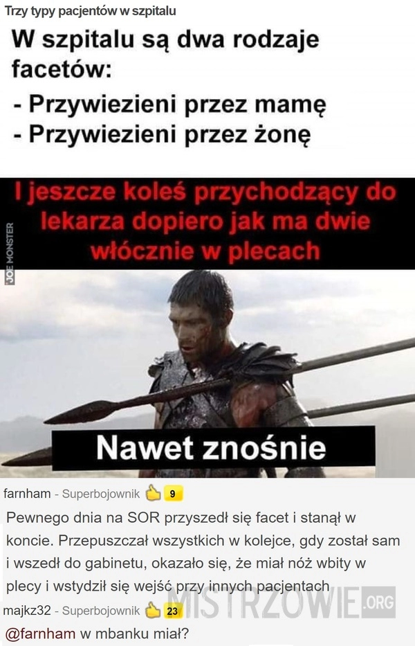 
    
			Trzy typy pacjentów w szpitalu					