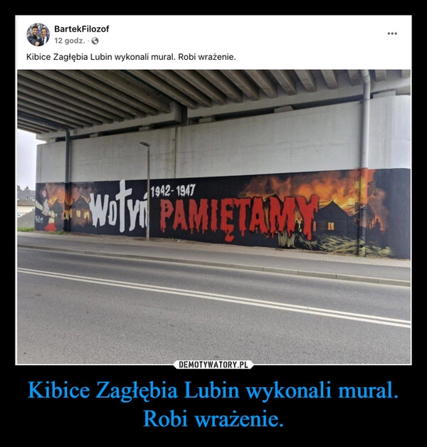 
    Kibice Zagłębia Lubin wykonali mural. Robi wrażenie.