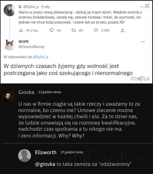 
    Rezygnacja z pracy