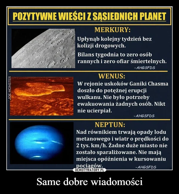 Same dobre wiadomości