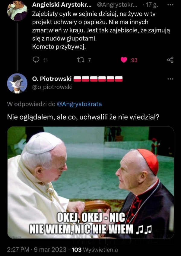 
    Ustawa o tym, że nie wiedział...