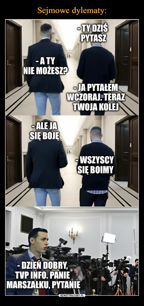 
    Sejmowe dylematy: