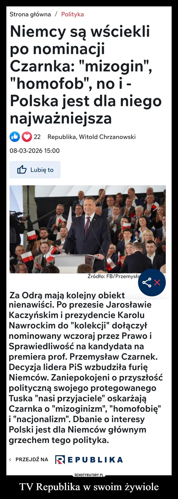 
    TV Republika w swoim żywiole