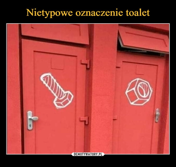 
    Nietypowe oznaczenie toalet