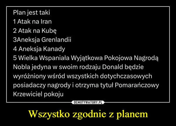 
    Wszystko zgodnie z planem