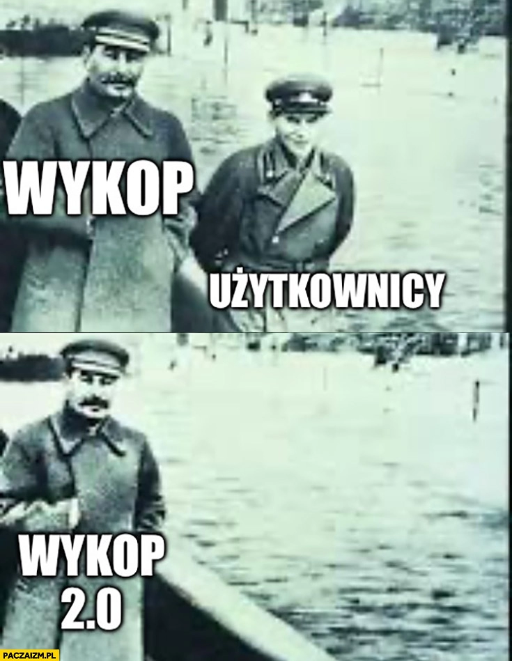 
    Wykop, użytkownicy, wykop 2.0 bez użytkowników Stalin photoshop