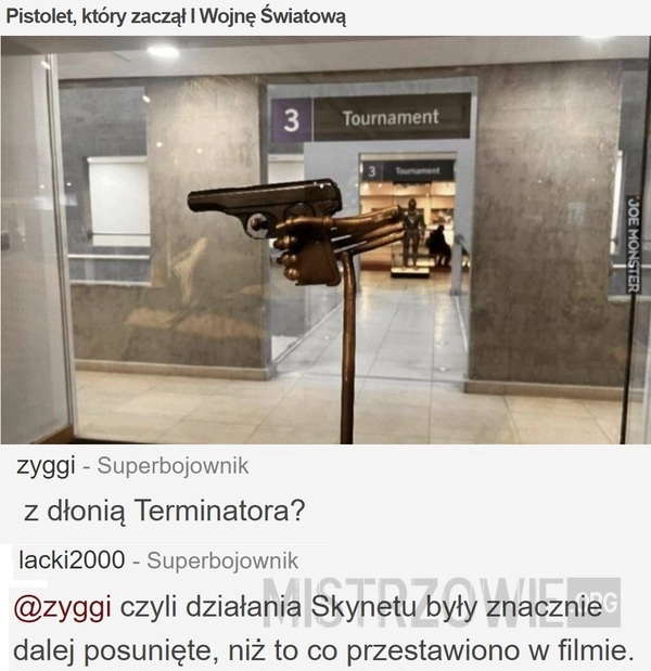 
    Pistolet, który zaczął I Wojnę Światową