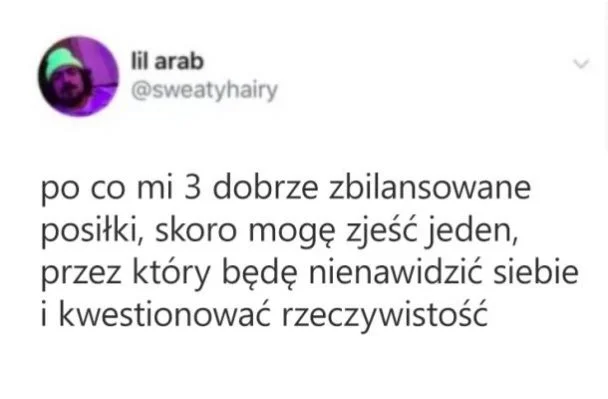 
    Jedzenie takie jest