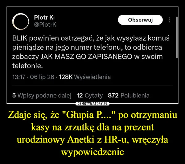 Zdaje się, że 