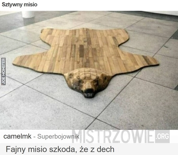 
    Sztywny misio