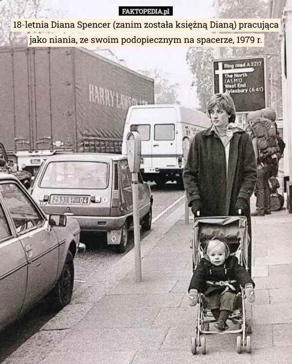 
    18-letnia Diana Spencer (zanim została księżną Dianą) pracująca jako niania,