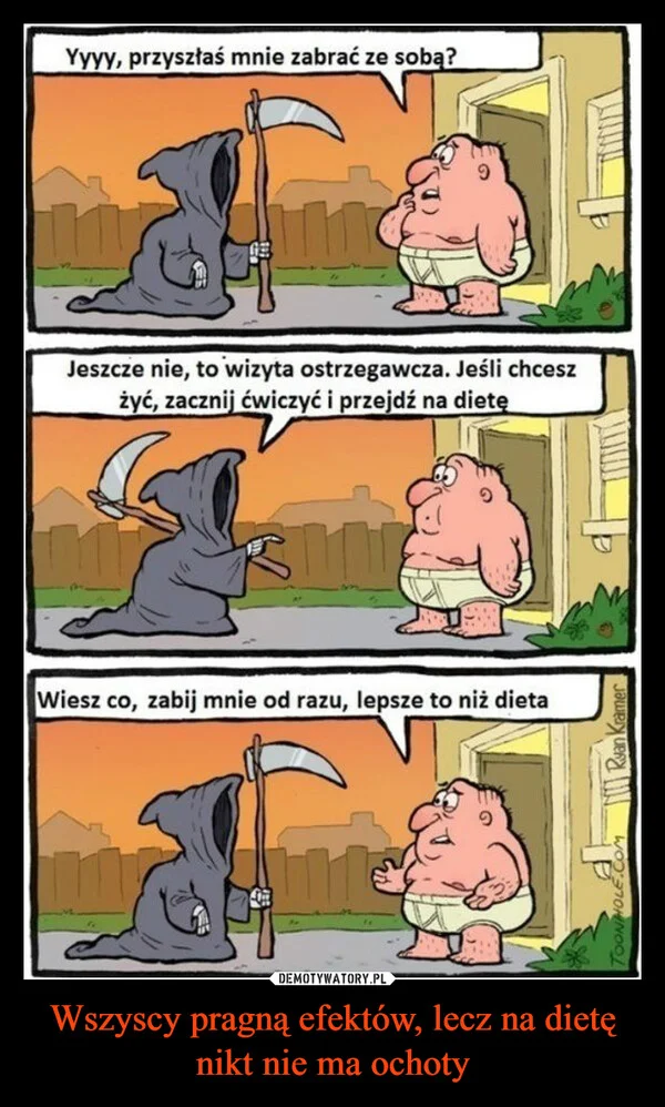 Wszyscy pragną efektów, lecz na dietę nikt nie ma ochoty