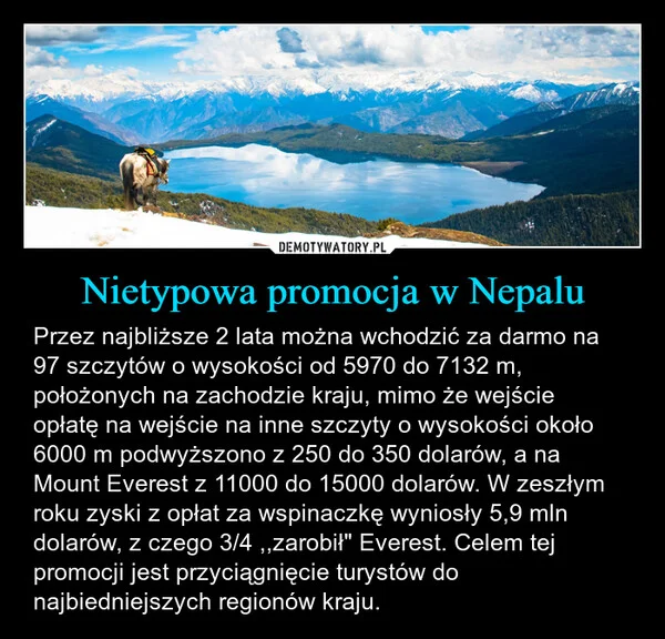 
    Nietypowa promocja w Nepalu