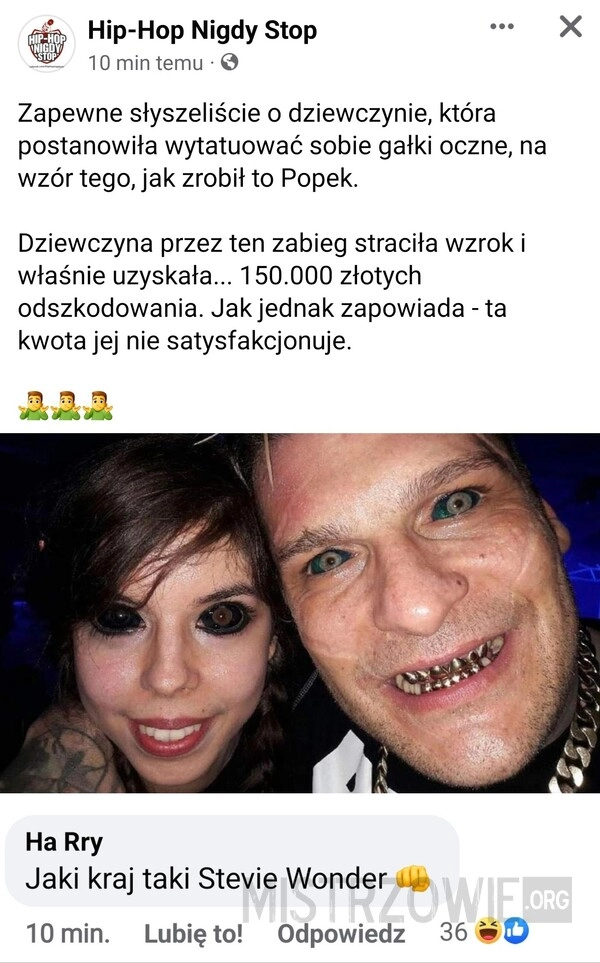 
    Wytatuowane gałki oczne