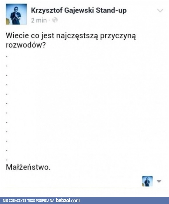 
    Przyczyna rozwodów