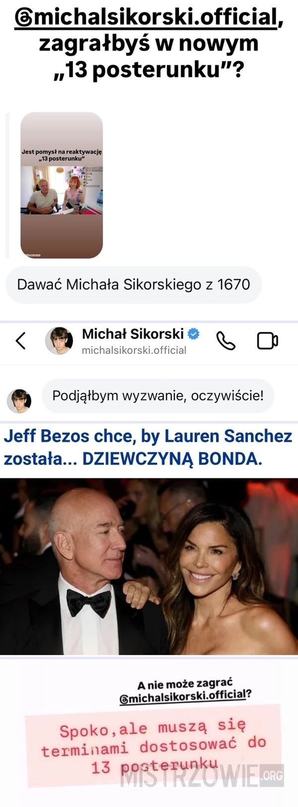 
    Sikorski z "1670" nie boi się żadnej roli