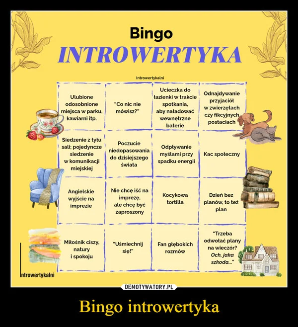 
    Bingo introwertyka