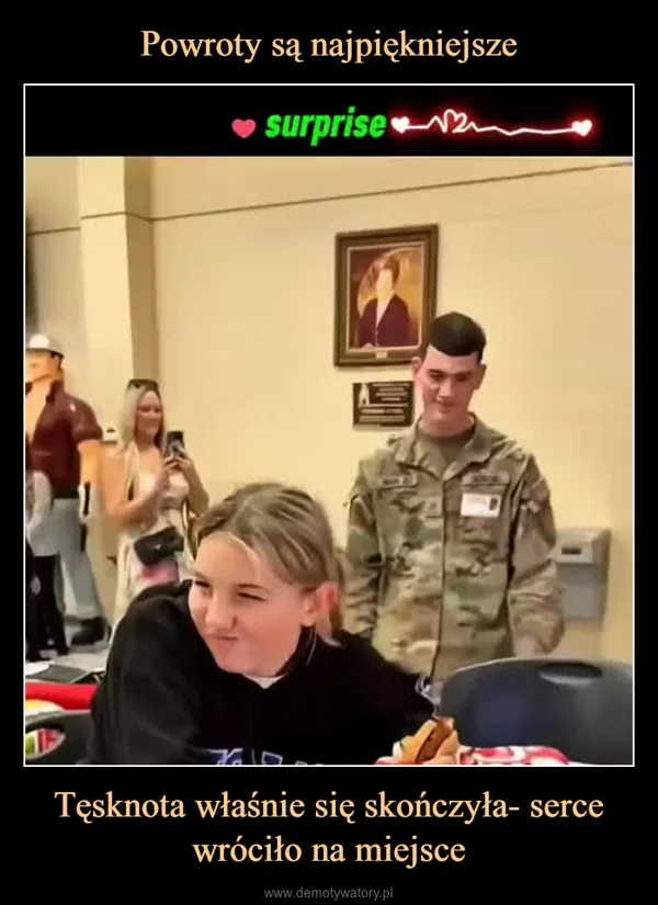 
    Powroty są najpiękniejsze Tęsknota właśnie się skończyła- serce wróciło na miejsce