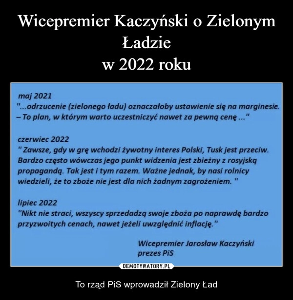 
    Wicepremier Kaczyński o Zielonym Ładzie
w 2022 roku