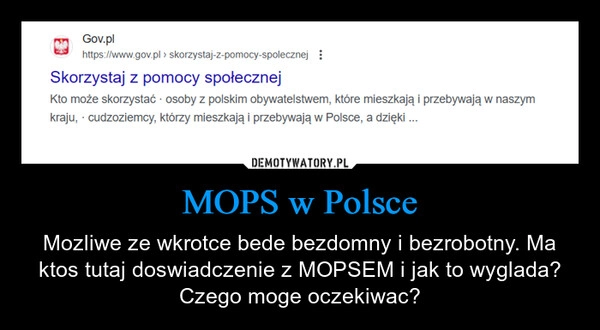 
    MOPS w Polsce