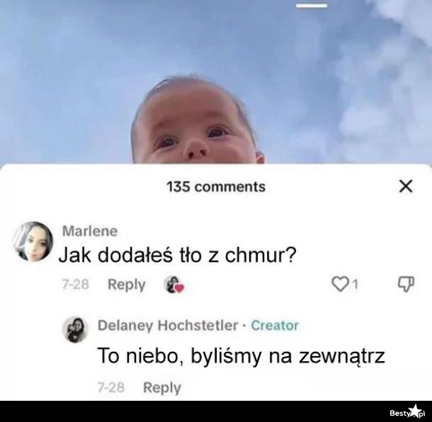 
    Tło z chmur 