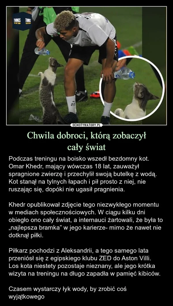 
    Chwila dobroci, którą zobaczył cały świat