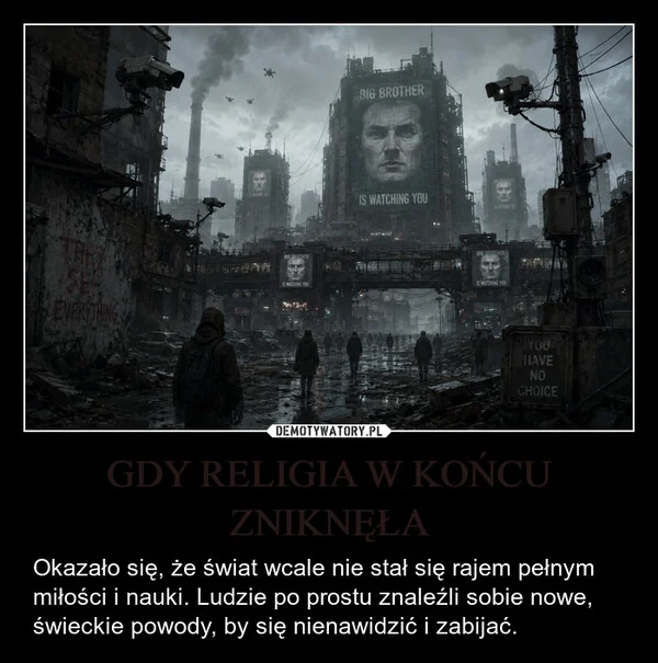 
    GDY RELIGIA W KOŃCU ZNIKNĘŁA
