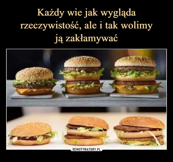 
    Każdy wie jak wygląda rzeczywistość, ale i tak wolimy
ją zakłamywać