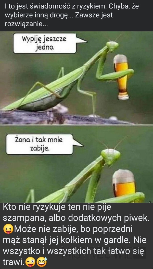 
    Wypiję jeszcze jedno